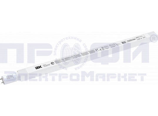 Лампа LED T8 линейная 10Вт 1000Лм 230В 6500К G13 IEK