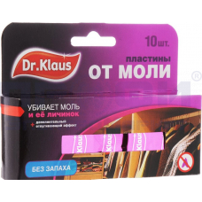 Антимоль Dr.Klaus пластины б/зап 10шт/Химик/
