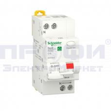 АВДТ RESI9 1P+N С 16А 6000А 30мА тип AC SchE R9D25616