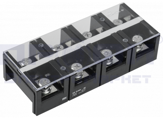 Блок зажимов БЗН ТС-603 16 мм2 60A 3 пары IEK