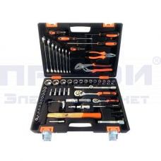 Набор инструментов, 1/4", CrV, пластиковый кейс 76 предм. Вихрь 73/6/7/4