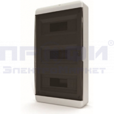 TEKFOR корпус пластиковый ЩРН-П-36 IP41 черная прозр. дверь