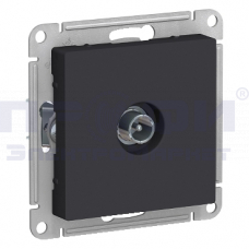SE AtlasDesign TV розетка оконечная 1DB, механизм, карбон  ATN001091