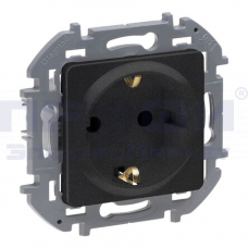 Legrand INSPIRIA розетка 2К+3 немецкий стандарт антрацит 16А 250В  673723