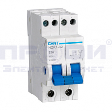 Модульный переключатель NZK1-32 2P 32А 3 положения (CHINT) CH 643001
