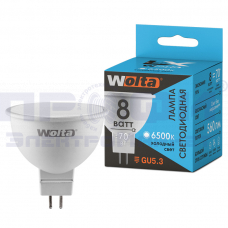 Светодиодная лампа WOLTA LX 30WMR16-220-8GU5.3 8Вт 6500К GU5.3