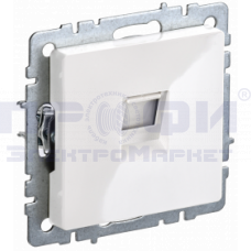 BRITE розетка компьютерная RJ45 кат. 5Е РK10-БрБ белый IEK