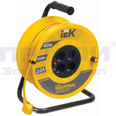 Катушка УК20 с т/з 4 места 2Р+PЕ/20м 3х1,0 мм2 "Industrial"