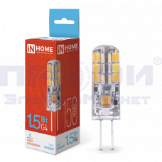 Лампа светодиодная LED-JC-VC 1,5Вт 12В G4 6500К 150Лм IN HOME