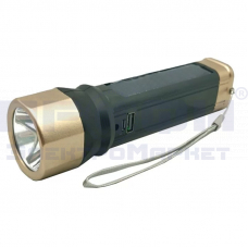 Ручной фонарь на солнечных аккумуляторах, 4в1, часы LT-FR1C18C