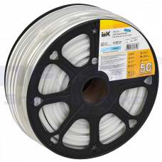 Лента светодиодная "неон" 50м LSR-2835W120-9,6-IP67-220В IEK холодный белый 6500К