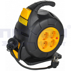 TWIST катушка 4 места УК10 2Р+РЕ/10м 3х1,5мм2 автосмотка IEK