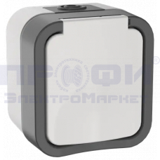 TORS Розетка 1-я с з/к кр. 16А IP55 TS220 белый IEK
