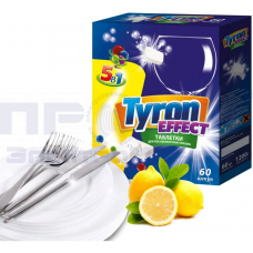 Ср-во д/посудом TYRON EFFECT 5в1 табл 60шт в/кор