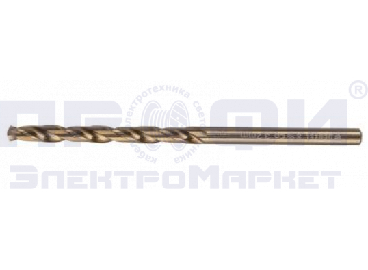 Сверло по металлу, 4,2 мм, HSS Co-8% (1 шт) // Denzel 71431