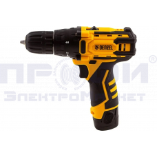 Дрель-шуруповерт аккумуляторная CDL-12-02BM, Li-Ion, 12 В, 2 акк. Denzel // 26105
