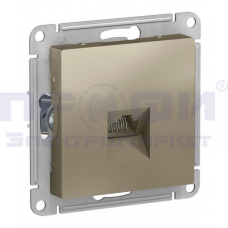 SE AtlasDesign шампань розетка компьютерная  ATN000583