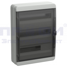 TEKFOR Корпус пласт. КМПн-54 IP65 черн. прозр. дверь IEK