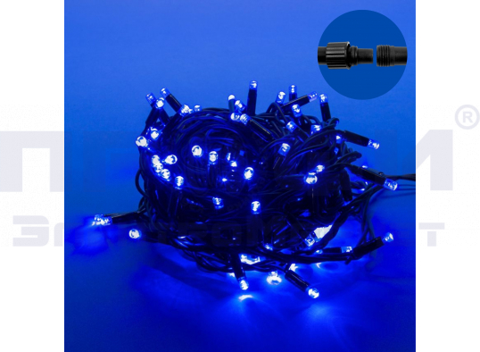 Гирлянда ULD-S1000-120/TBK BLUE IP67 10м 120 диодов, мерцание, соединяемая