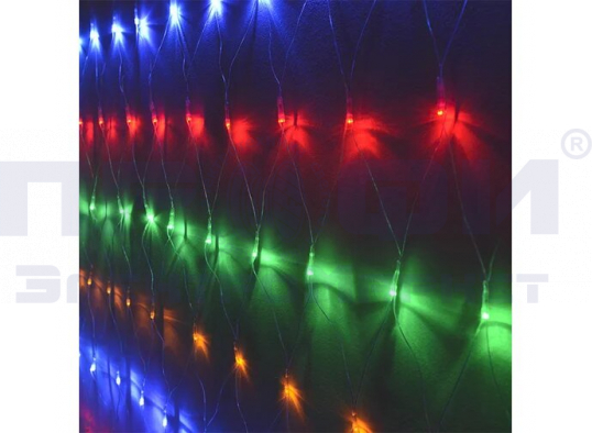 Гирлянда светодиодная "Сетка" ML-320М 3*2м 320LED мульти IP20 Funray  2600