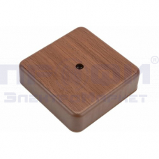 Коробка  разветв. с клемн.75х75х20 для к/к IP40   GE41212-14 орех