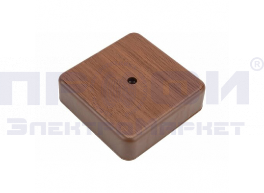 Коробка  разветв. с клемн.75х75х20 для к/к IP40   GE41212-14 орех
