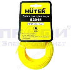 Леска Huter S2015 для триммера, 2 мм, звезда 71/1/10
