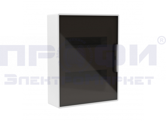 Щит 24 модулей настенный FRAME белый с тонированной дверцей DKC F24W1WD