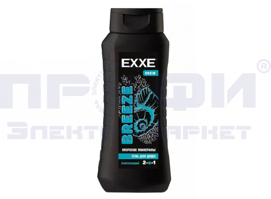 Гель д/душа EXXE MEN BREEZE 2в1 Морские минералы 400мл/Россия/