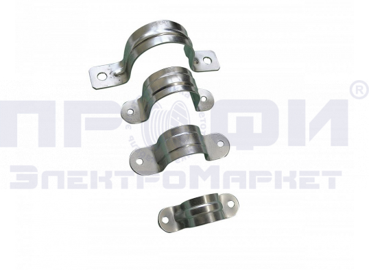 Скоба металл.2-х лапковая d 19-20 мм
