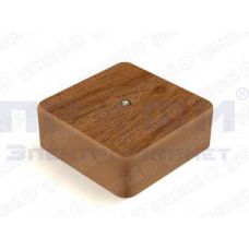 Коробка  разветв. 75х75х28 для к/к IP40 (орех)   GE41215-14 СНЯТО!