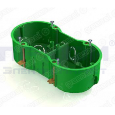 Коробка установочная  ГК (65мм) 2 гнезда 141х70х45   GE40023
