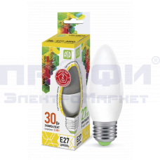 Лампа светодиодная LED-СВЕЧА-standard 3.5Вт 230В Е27 3000К 320Лм ASD
