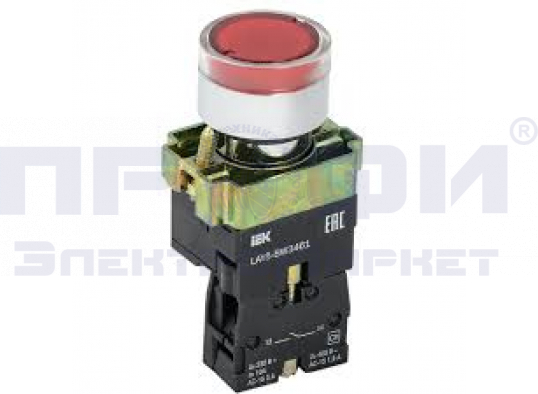 Кнопка с лампочкой 220В XB2-BW3461 красная