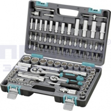 Набор инструментов, 1/2", 1/4", CrV, пластиковый кейс 94 предм. STELS (14106)