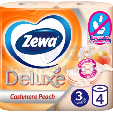 Бумага туал Zewa Делюкс 3-х сл Белая 4шт