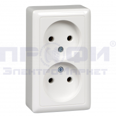 RA16-237-B-ХИТ дв. розетка без з/к без шт. откр. уст.