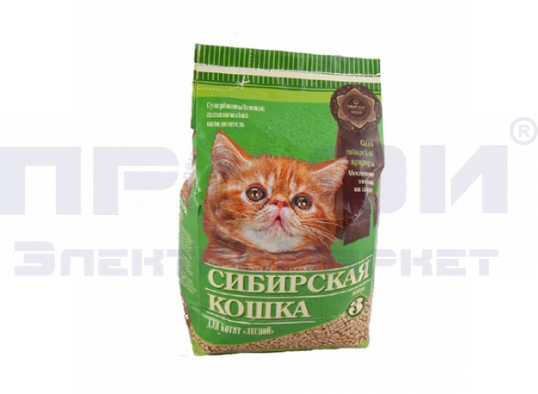 Наполнитель СИБИРСКАЯ КОШКА 5л. Д/КОТЯТ ЛЕСНОЙ