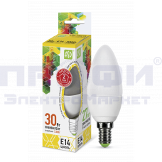Лампа светодиодная LED-СВЕЧА-standard 3.5Вт 230В Е14 3000К 320Лм ASD