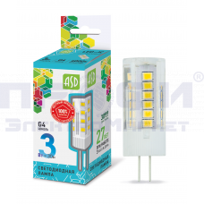 Лампа сд LED-JC-standard 3Вт 12В G4 4000К 240Лм ASD
