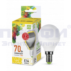 Лампа светодиодная LED-ШАР-standard 7.5Вт 230В Е14 3000К 675Лм ASD