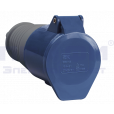 Розетка 213 переносная 2Р+РЕ 16А 220В IP44 (3S-213)