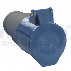 Розетка 223 переносная 2Р+РЕ 32А 250В IP44 (3S-223)