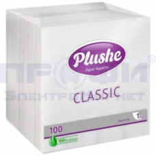 Салф бумажн Plushe Classic 1сл 24*24см 100шт розов/салатн пастель мт/КП/