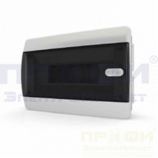 Щит встраиваемый 12 мод,серия.С,IP40,прозр.дв.,черн.Текфор CVK 40-12-1