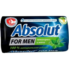Мыло туал Абсолют антибакт For Men Лемонграсс Mята абакт 90гр
