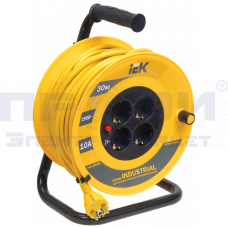 Катушка УК30 с т/з 4 места 2Р+PЕ/30м 3х1,5 мм2 "Industrial"