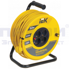 Катушка УК50 с т/з 4 места 2Р+PЕ/50м 3х1,5 мм2 "Industrial"