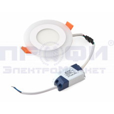 Светильник с декоративной подсветкой 3+2W 5500-6000К синий DEKO