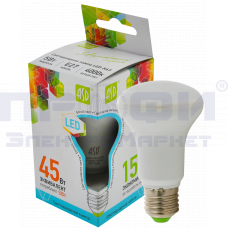 Лампа светодиодная LED-R63-standard 5.0Вт 230В Е27 4000К 450Лм ASD